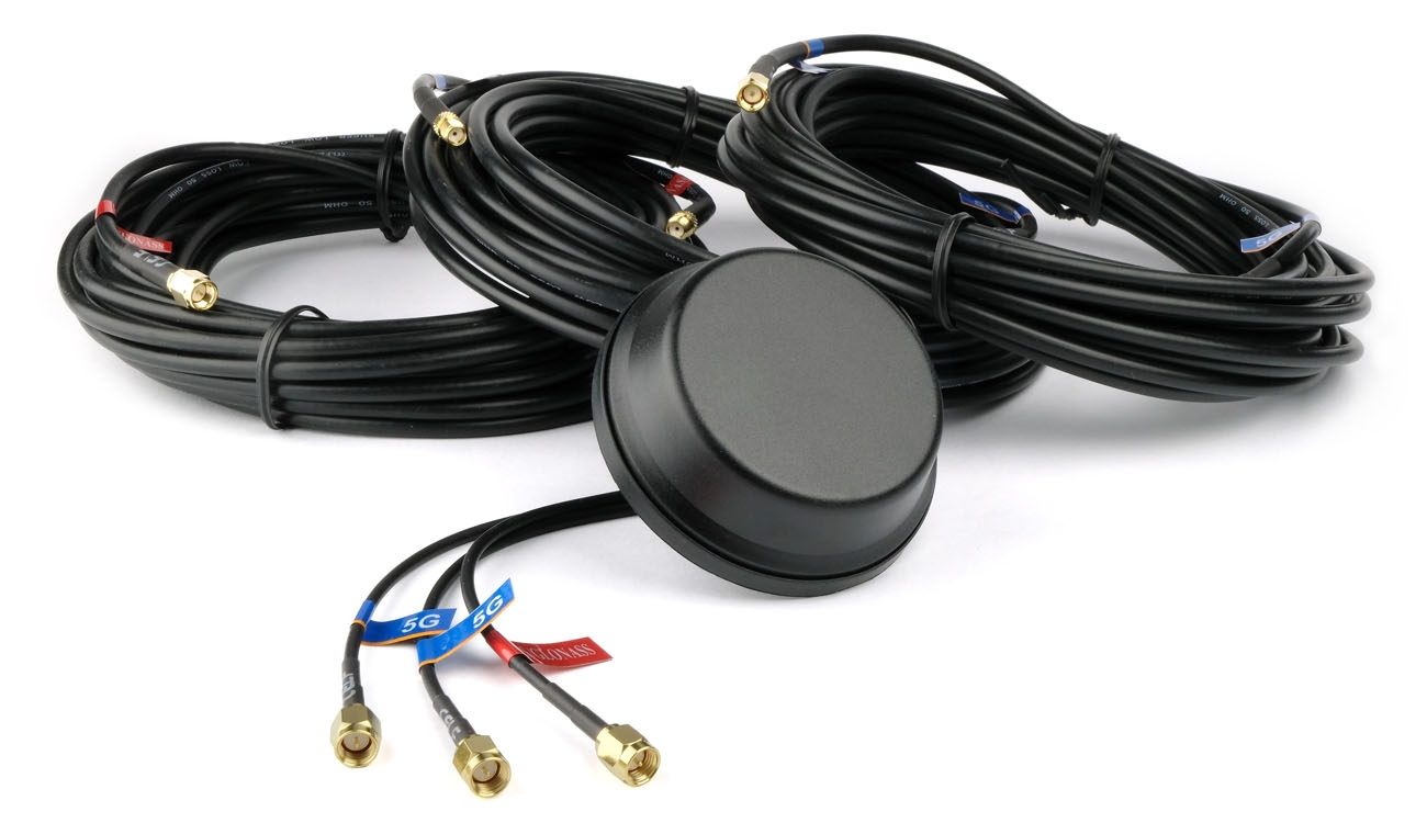 Combi puck antenne 2x5G en GPS incl CELF200 kabels